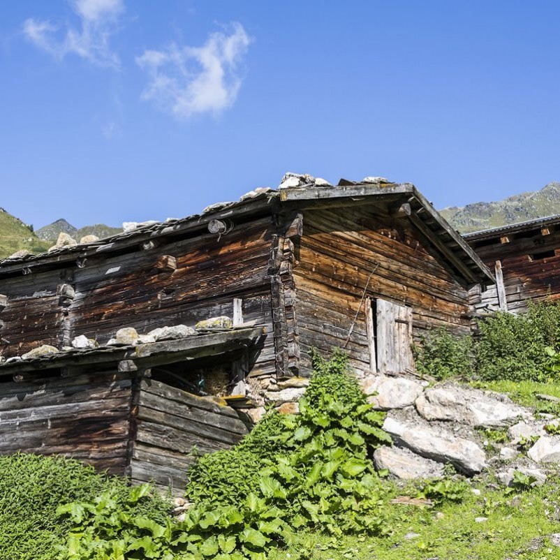 Alte verlassene Almhütten im Wandergebiet Gerlos © TVB Zillertal Arena