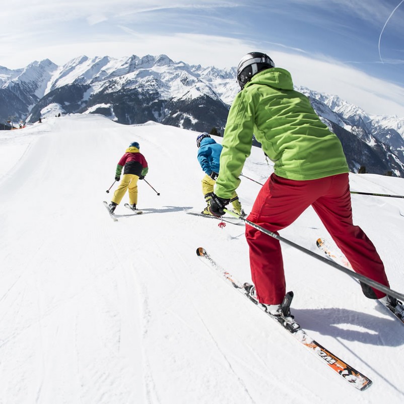 Skifahren auf top-präparierten Skipisten in Gerlos © TVB Zillertal Arena 